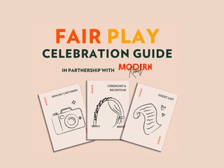 graphic announcing the fair play celebration guide in partnership with modern rebel