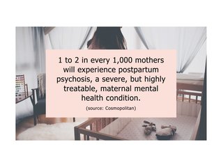 Picture of a parent leaning over a crib with text overlayed