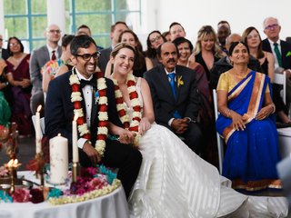 Jamie and Niraj modern rebel love party